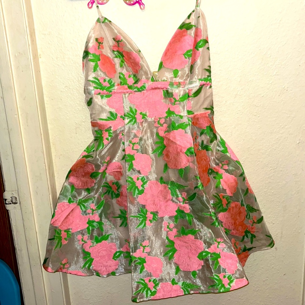 Short floral dress